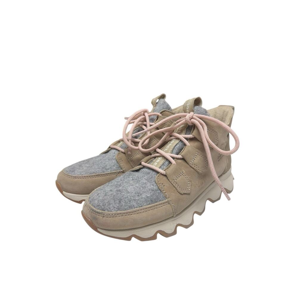 Sorel Waterproof Sneaker Boots‎ Womens 6 Beige Wool Outdoor Gorpcore